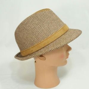 Trilby Dobbs Fifth Avenue Feodora Hat Tweed Suede